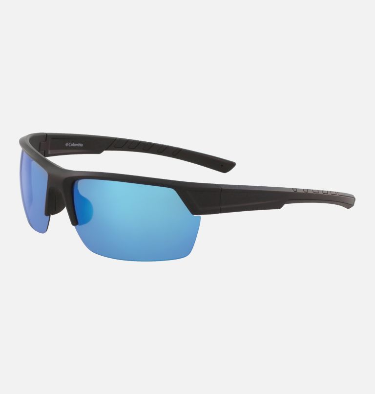 Peak Racer Sunglasses, Color: Matte Black/Blue Flash Polar, image 2