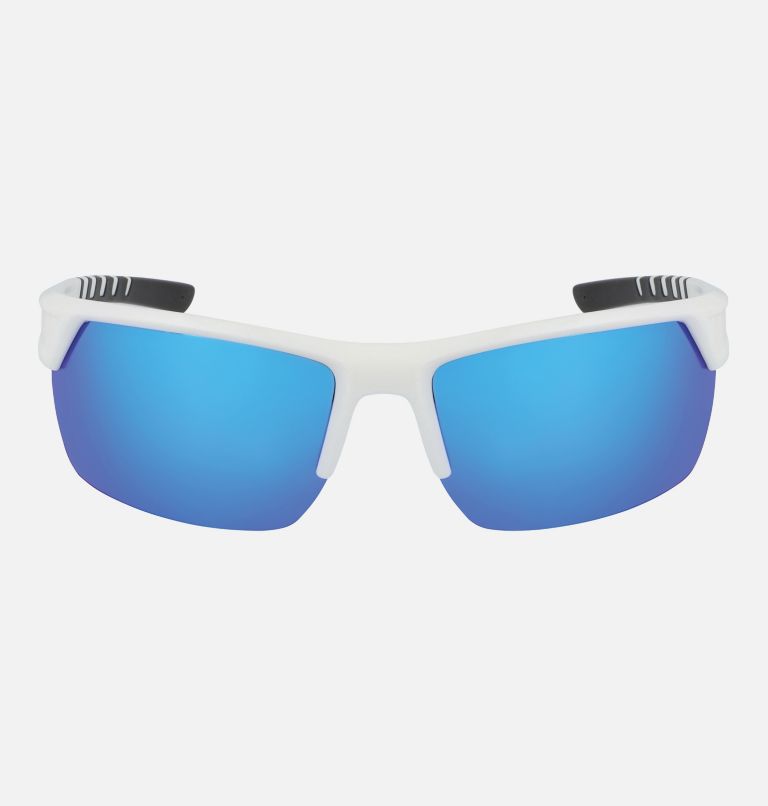 Men's Peak Racer Polarized Sunglasses, Color: White/Blue, image 1