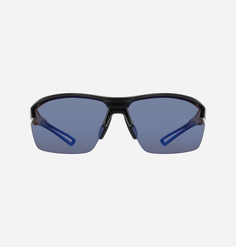 Barlow Basin Polarized Sunglasses, Color: Black/Grey w/ Blue Mirror, image 1