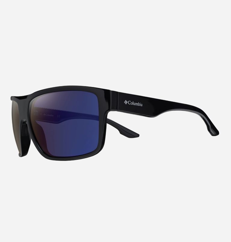 Fairbanks Polarized Sunglasses, Color: Black/Blue Mirror, image 2