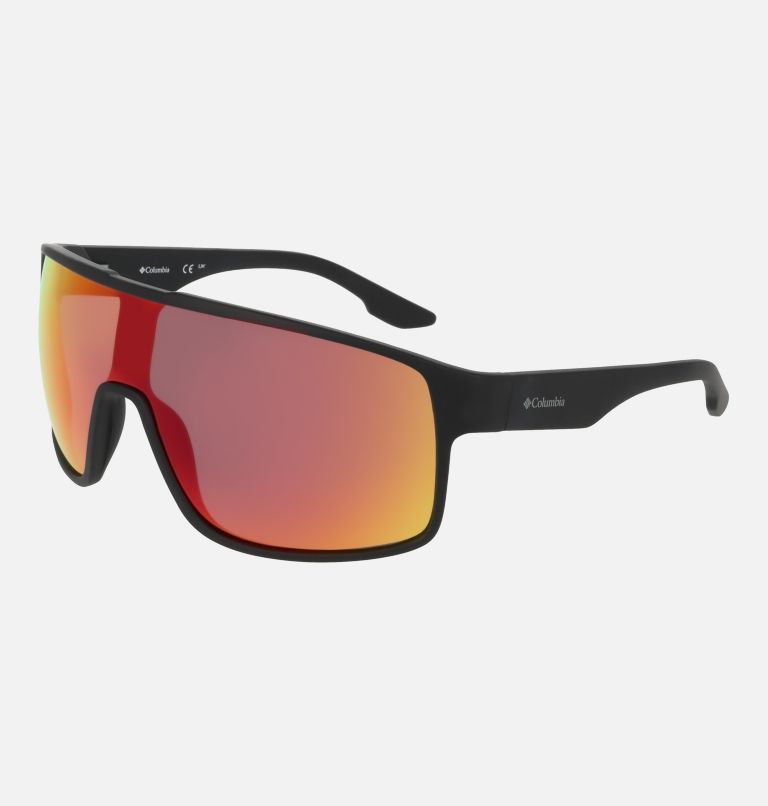 Shreddin' Polarized Sunglasses, Color: Matte Black/Red Mirror, image 2
