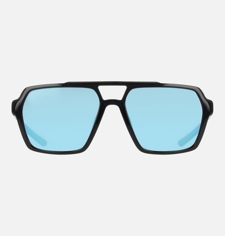 TITAN PASS SUNGLASSES | 004 | O/S, Color: Shiny Black Ice Blue, image 2