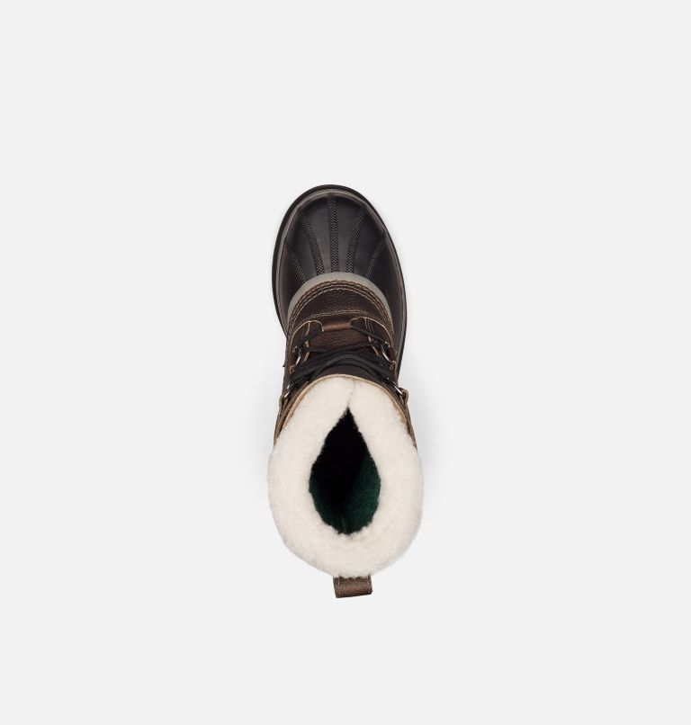 Men's Caribou Wool Snow Boot, Color: Quarry, Black