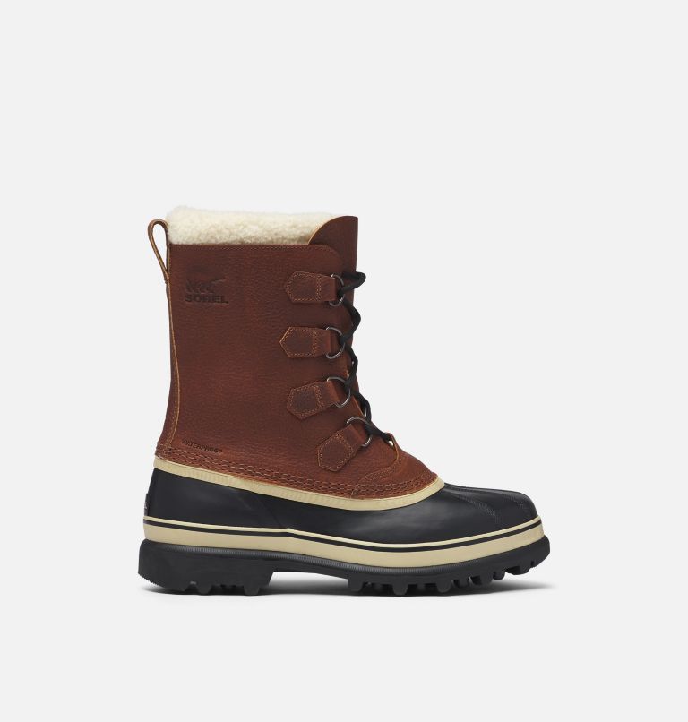 Men's Caribou Wool Snow Boot, Color: Tobacco