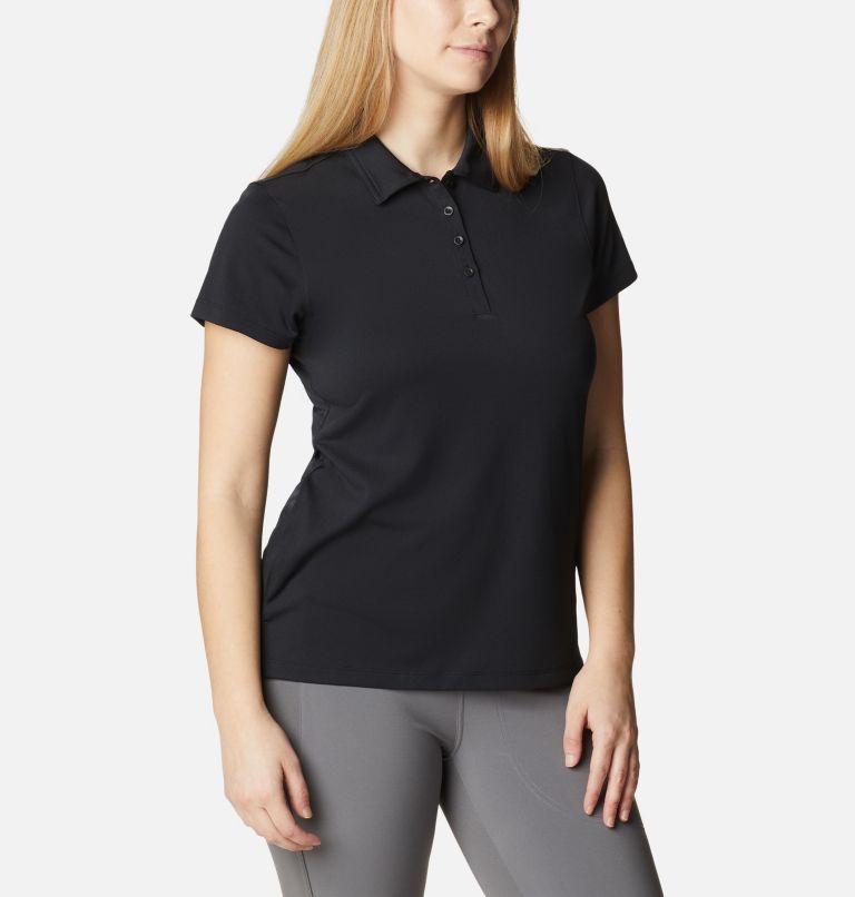 Women's Omni-Wick Birdie Golf Polo, Color: Black, image 5