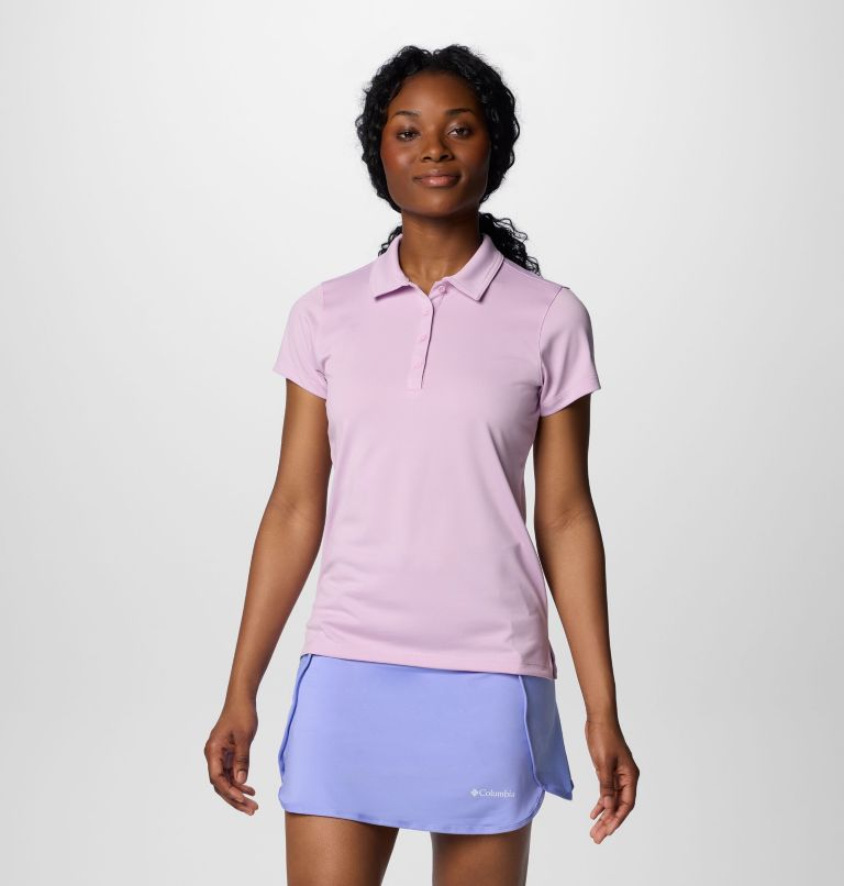 Women's Birdie Golf Polo, Color: Blossom Pink, image 1
