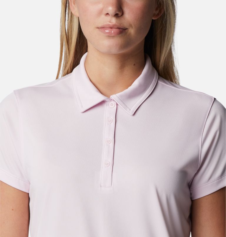 Thumbnail: Women's Birdie Golf Polo, Color: Pink Dawn, image 4