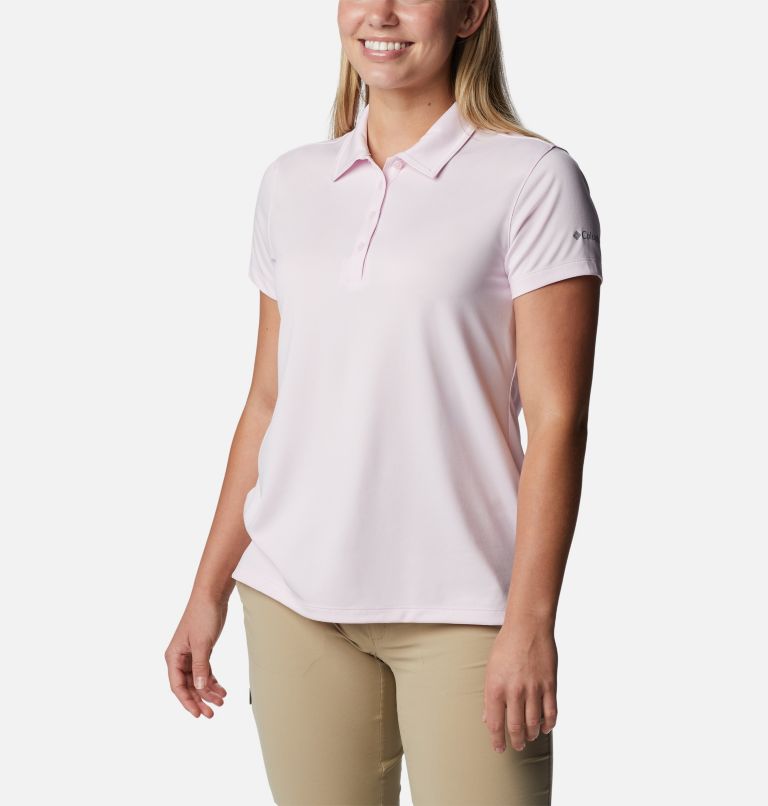 Thumbnail: Women's Omni-Wick Birdie Golf Polo, Color: Pink Dawn, image 5