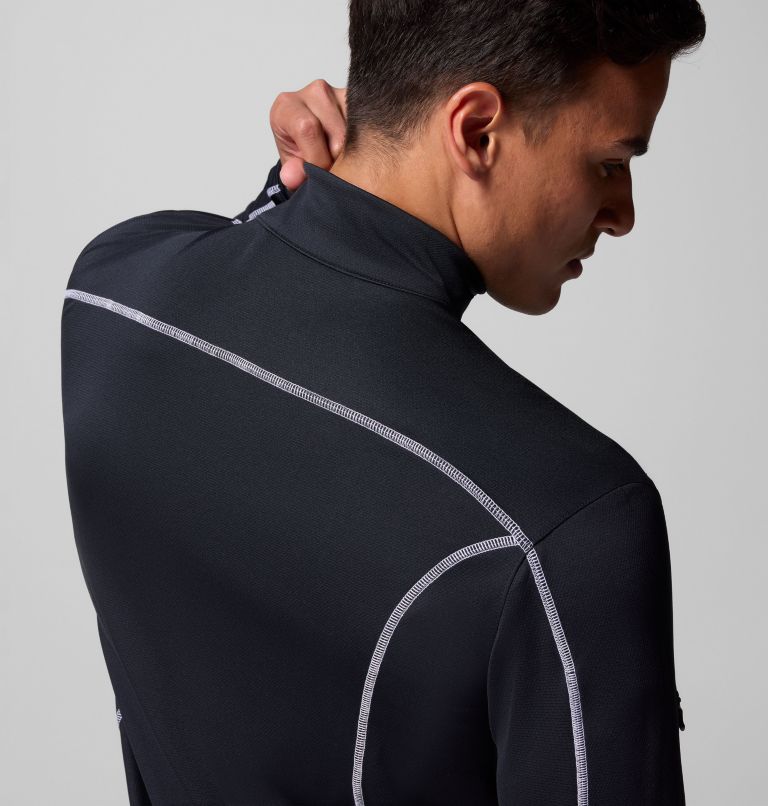 Men's Shotgun Quarter Zip Golf Pullover, Color: Black, image 7