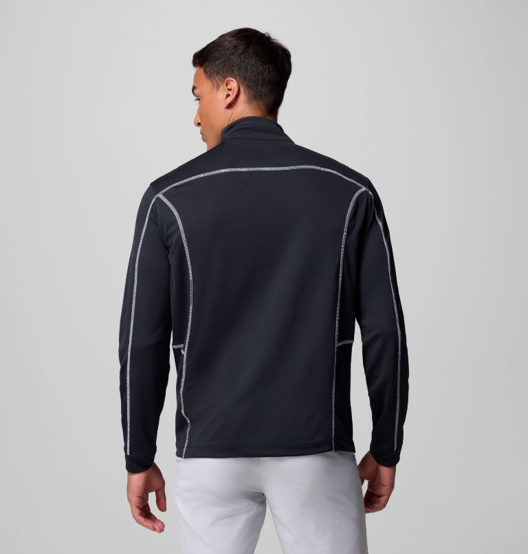 Men's Shotgun Quarter Zip Golf Pullover, Color: Black, image 3