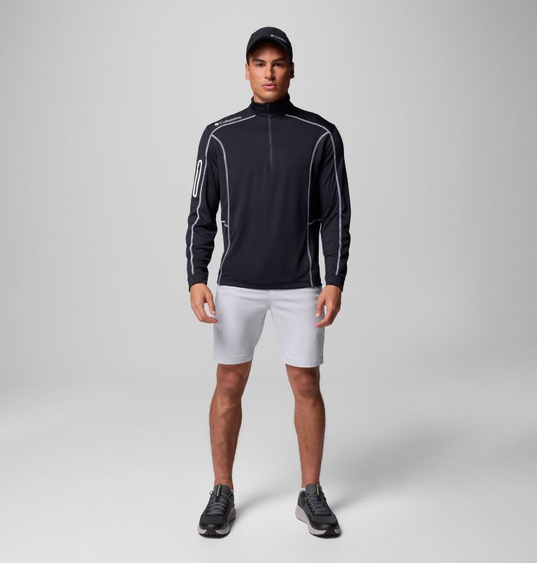 Men's Shotgun Quarter Zip Golf Pullover, Color: Black, image 8