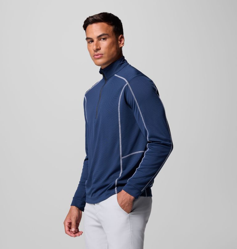 Men's Shotgun Quarter Zip Golf Pullover, Color: Collegiate Navy, image 4