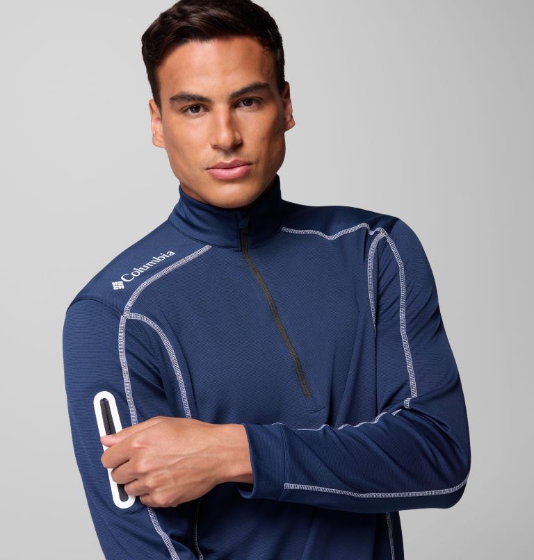 Men's Shotgun Quarter Zip Golf Pullover, Color: Collegiate Navy, image 5