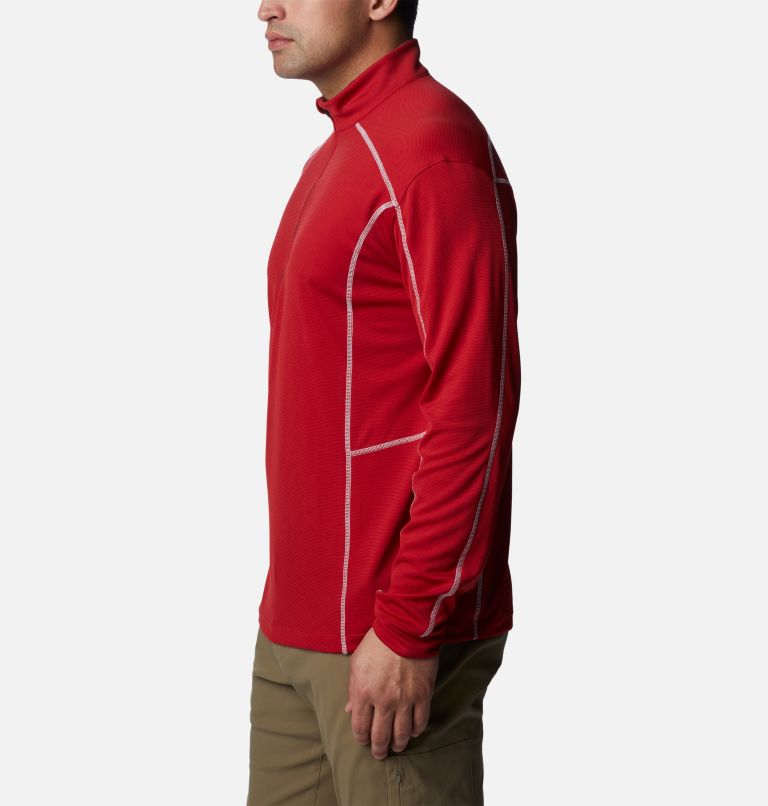 Men's Shotgun Quarter Zip Golf Pullover, Color: Intense Red, image 3
