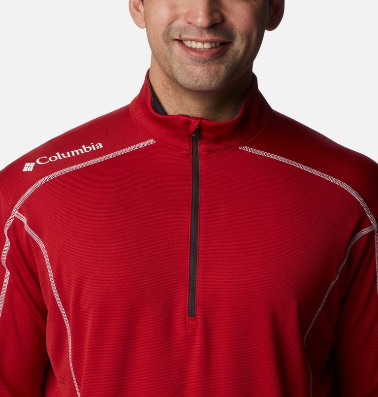 Men's Shotgun Quarter Zip Golf Pullover, Color: Intense Red, image 4