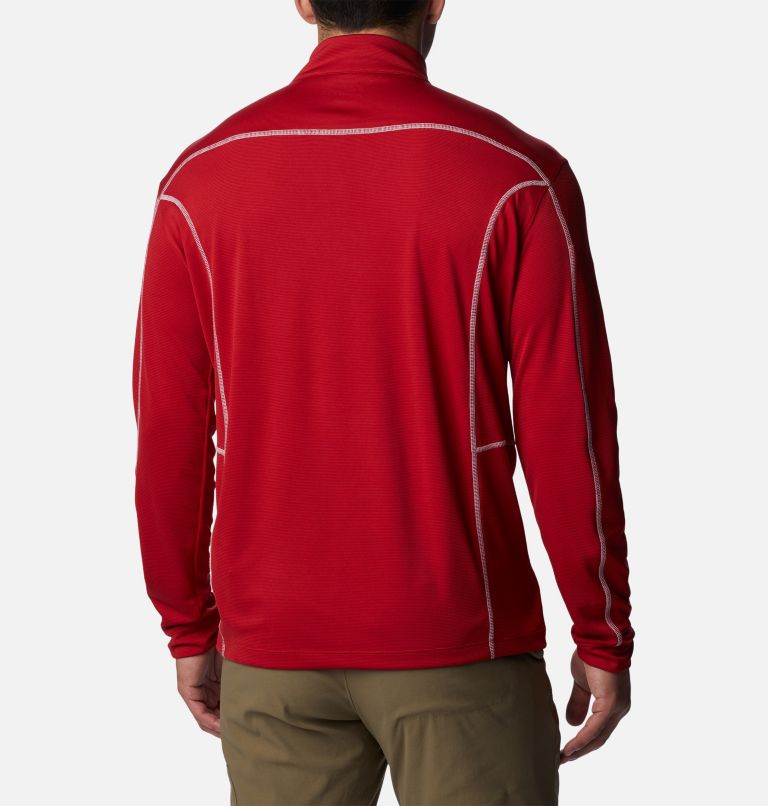 Men's Shotgun Quarter Zip Golf Pullover, Color: Intense Red, image 2