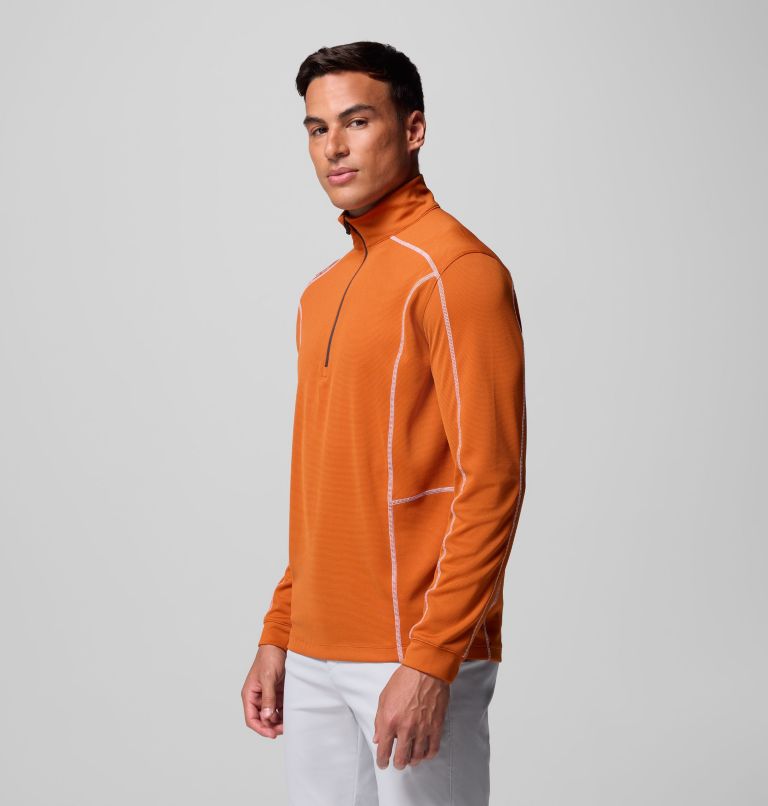 Men's Shotgun Quarter Zip Golf Pullover, Color: Cedar, image 4