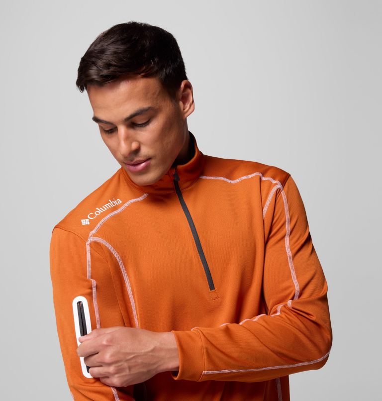 Men's Shotgun Quarter Zip Golf Pullover, Color: Cedar, image 5