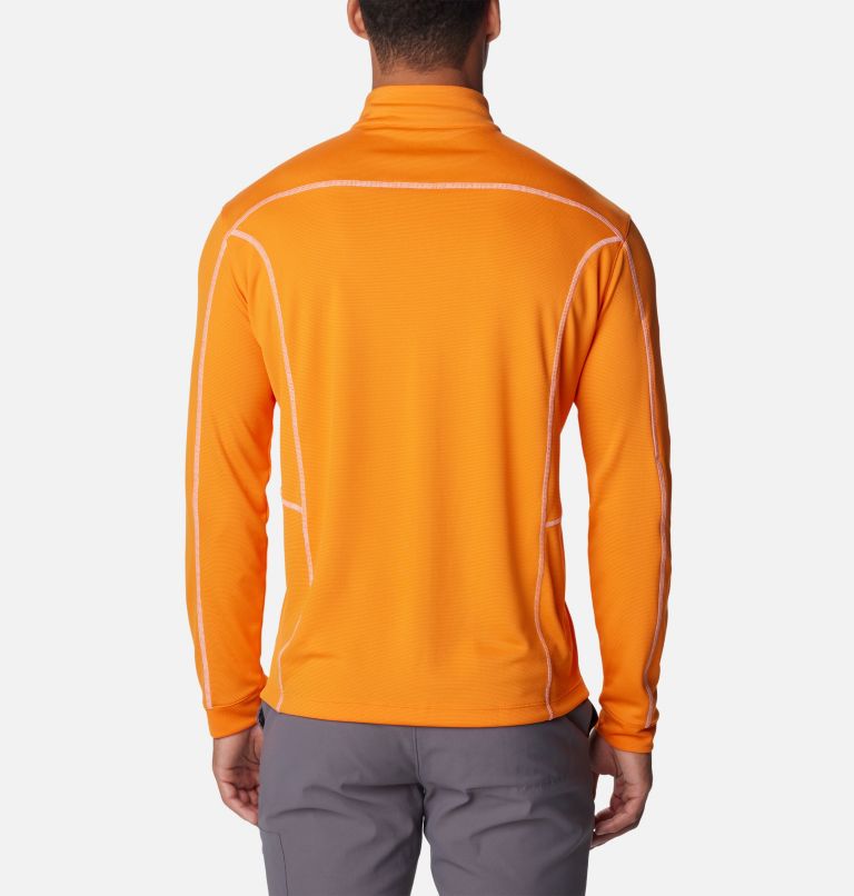 Men's Shotgun Quarter Zip Golf Pullover, Color: Mango, image 2