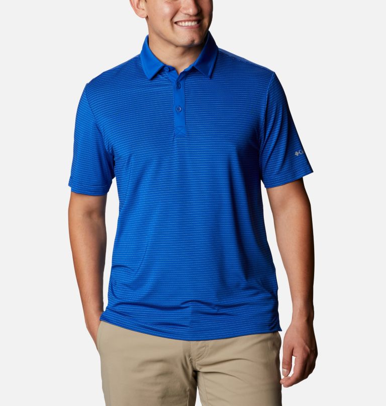 Columbia Men's Atlanta Braves Golf Club Invite Omni-Wick Polo