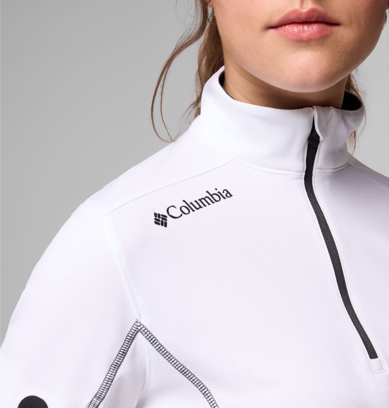 Women's Shotgun Quarter Zip Golf Pullover, Color: White, image 7