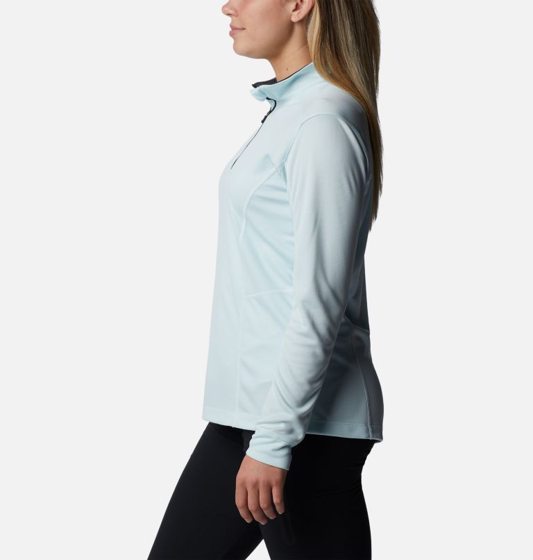 Women's Shotgun Quarter Zip Golf Pullover, Color: Icy Morn, image 3