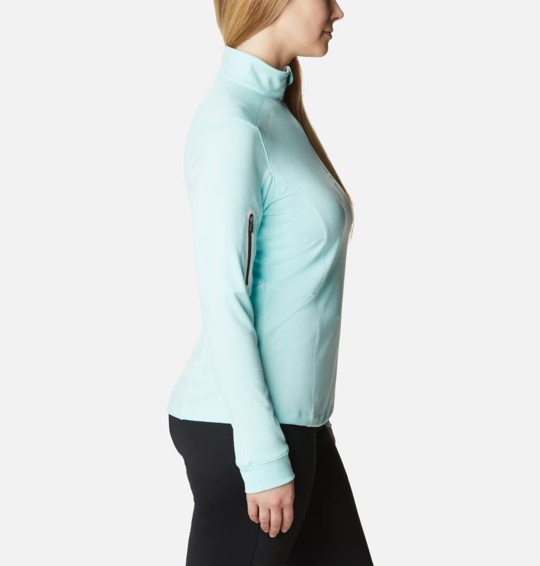 Women's Shotgun Quarter Zip Golf Pullover, Color: Gulf Stream, image 3
