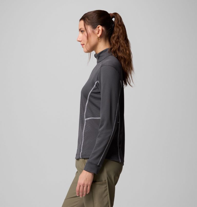 Women's Shotgun Quarter Zip Golf Pullover, Color: Forged Iron, image 4