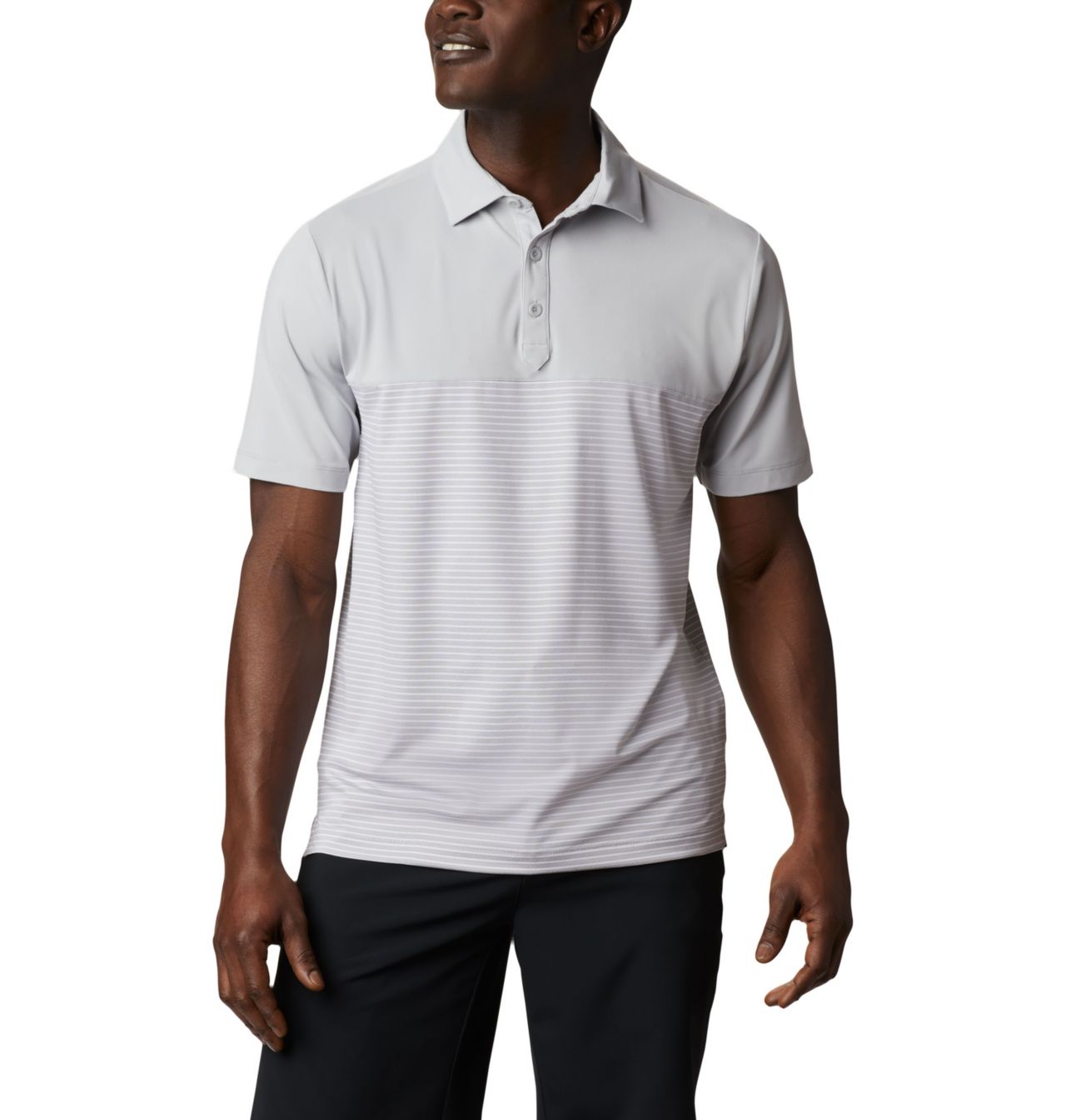 Men's Stacked Golf Polo 1