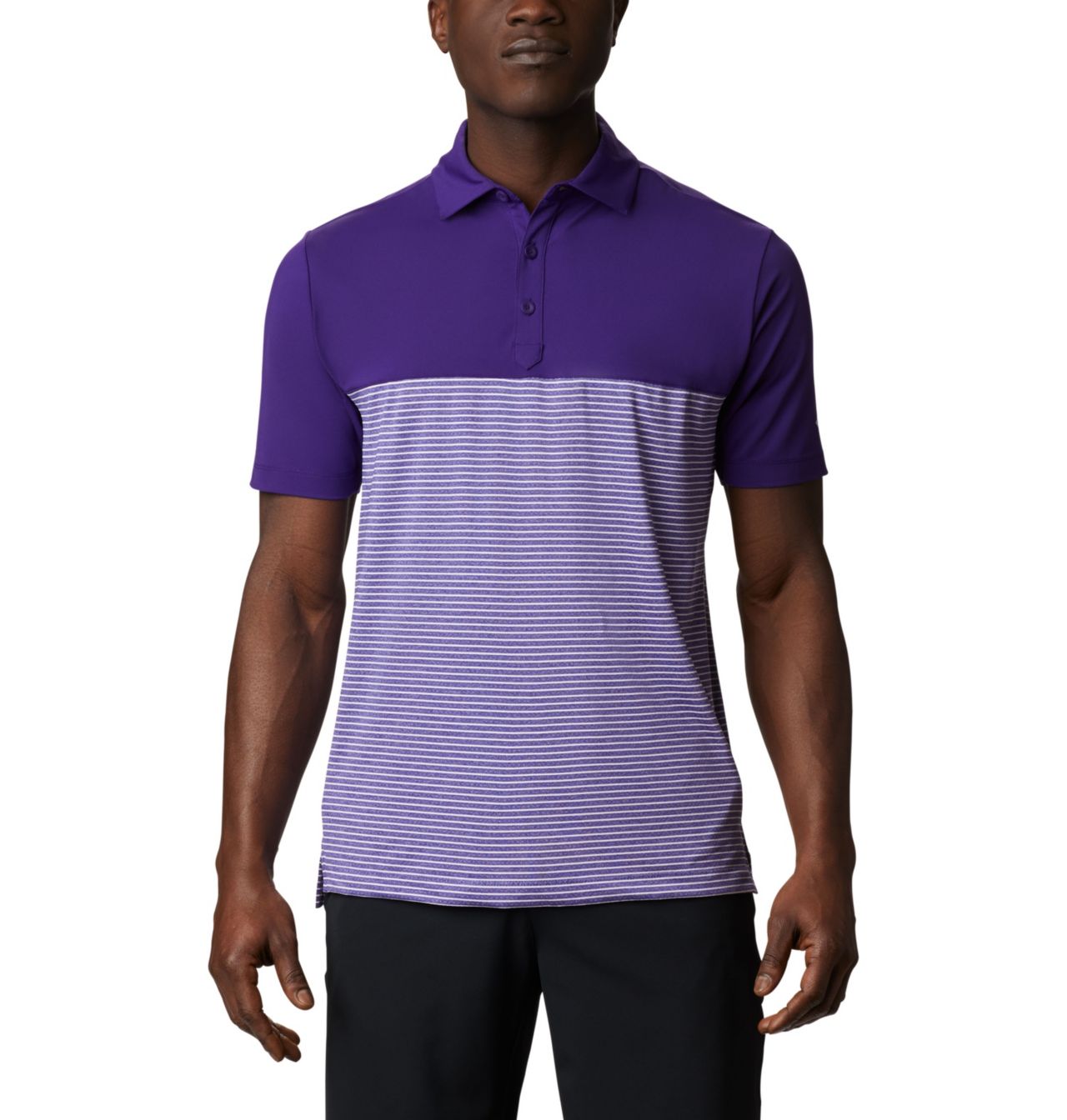 Men's Stacked Golf Polo 1