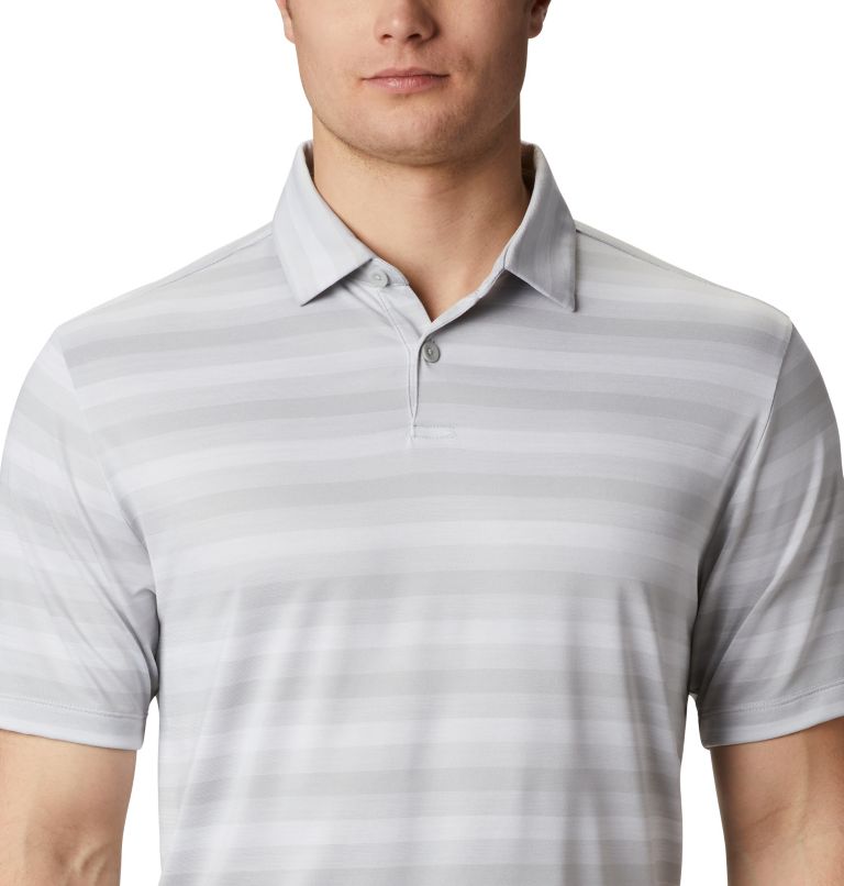Thumbnail: Men's Omni-Wick Chatter Polo, Color: Cool Grey, image 4