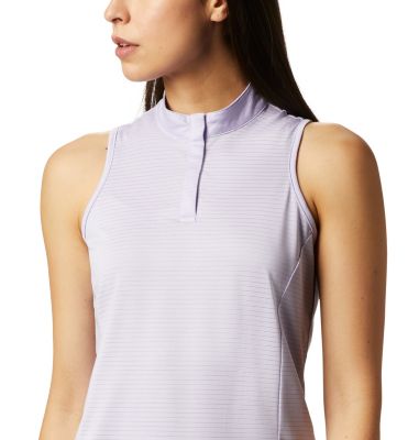 Women's Hole High Sleeveless Golf Polo, Color: Soft Violet, image 8