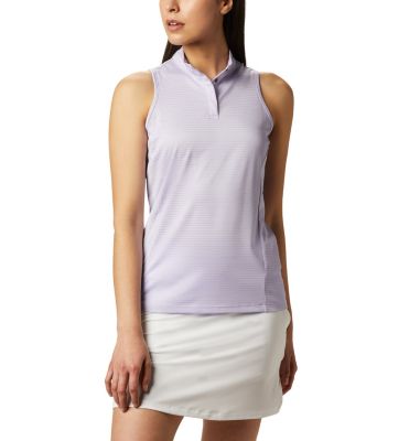 Women's Hole High Sleeveless Golf Polo, Color: Soft Violet, image 5
