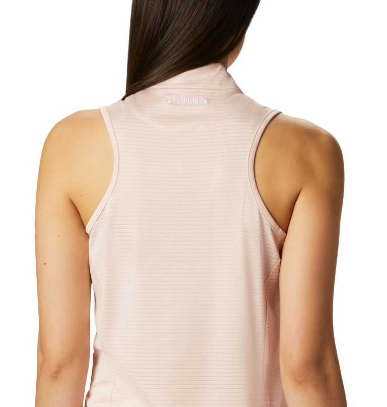 Women's Hole High Sleeveless Golf Polo, Color: Vintage Pink, image 5