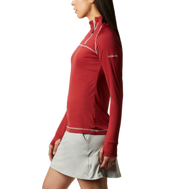 Women's New Classic Golf Pullover, Color: Beet, image 3