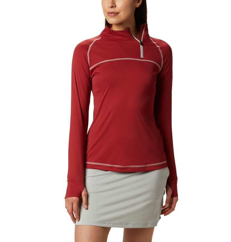 Women's New Classic Golf Pullover, Color: Beet, image 1