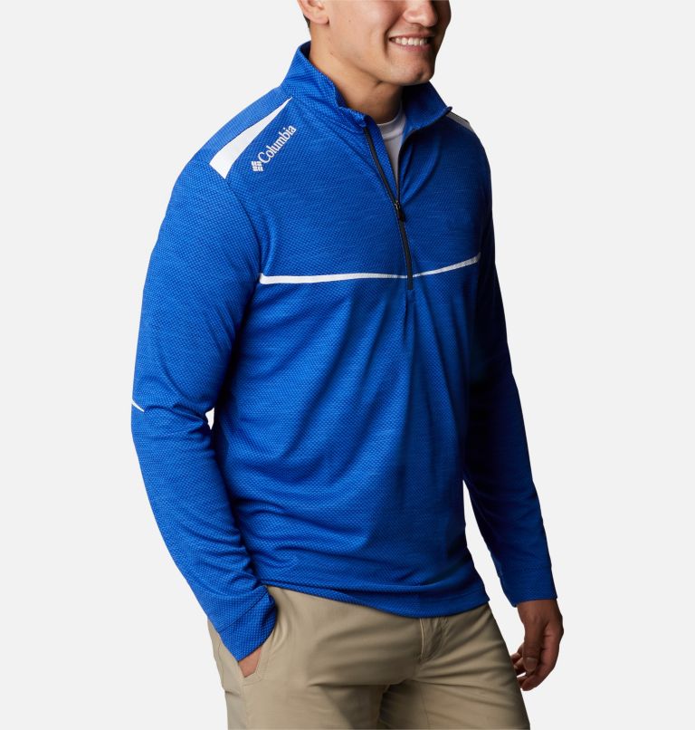Men's Scorecard Golf Pullover, Color: Azul, image 5
