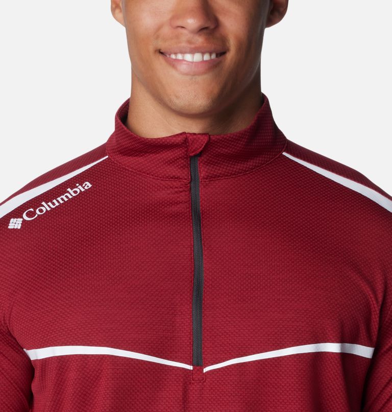 Men's Scorecard Golf 1/4 Zip | 607 | S, Color: Beet, image 4