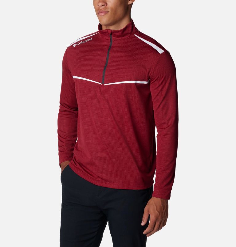 Men's Scorecard Golf 1/4 Zip | 607 | S, Color: Beet, image 5