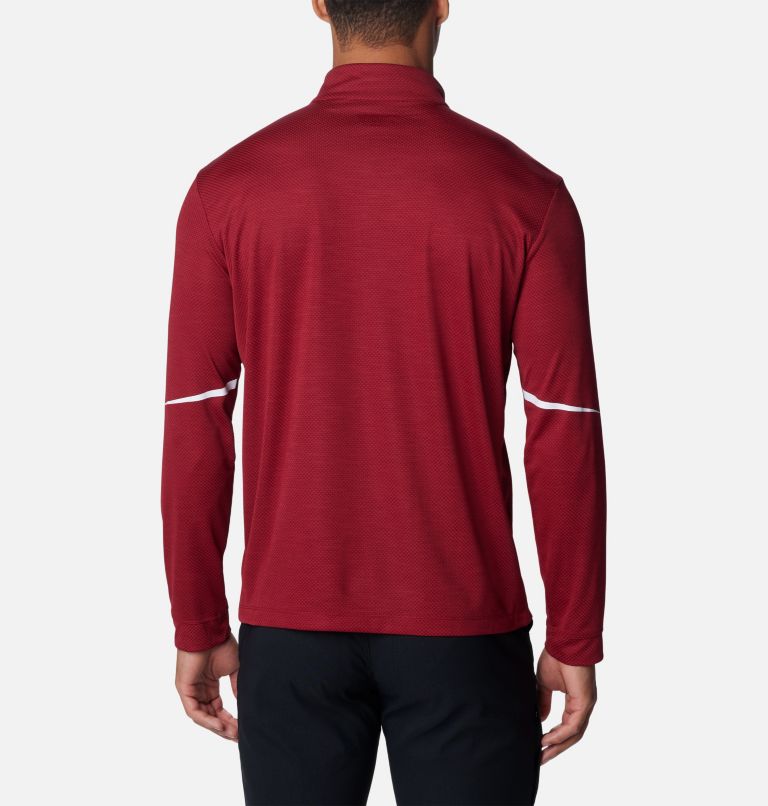 Men's Scorecard Golf 1/4 Zip | 607 | S, Color: Beet, image 2