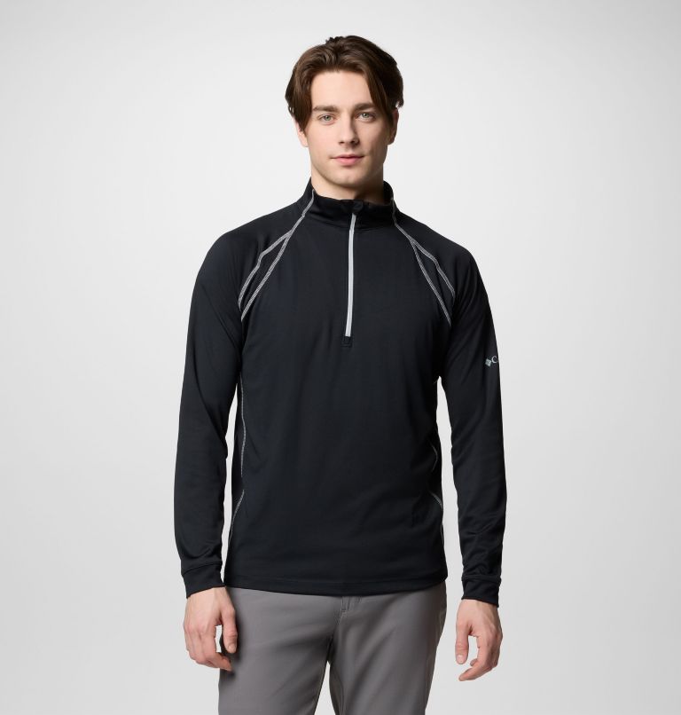Men's Omni-Heat Range Session Pullover, Color: Black, image 1