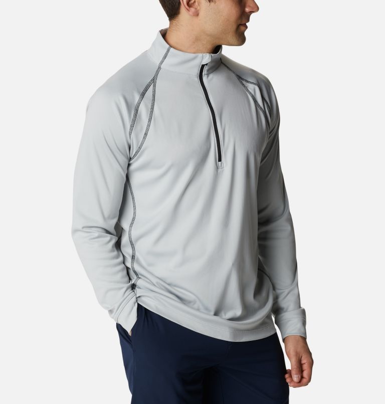 Men's Omni-Heat Range Session Pullover, Color: Columbia Grey