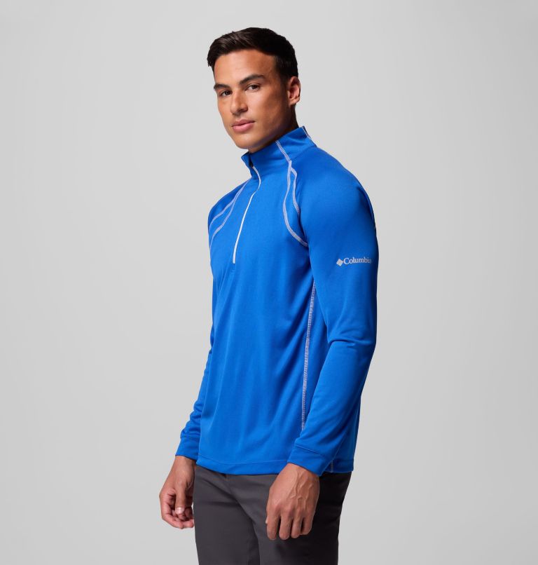 Men's Omni-Heat Range Session Pullover, Color: Azul, image 4