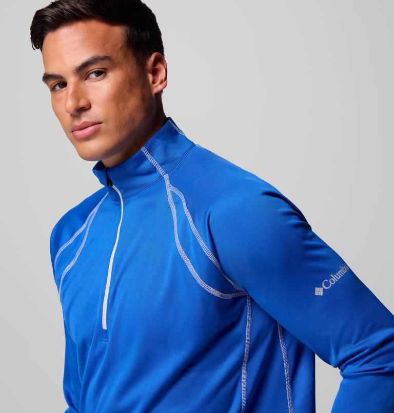 Men's Omni-Heat Range Session Pullover, Color: Azul, image 5