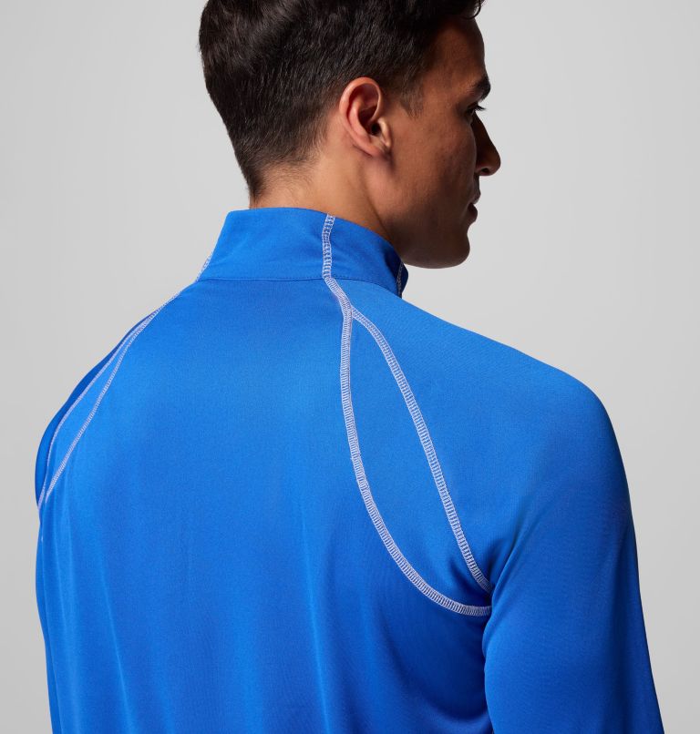 Men's Omni-Heat Range Session Pullover, Color: Azul, image 7