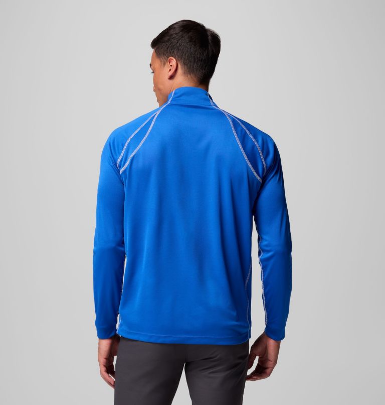 Men's Omni-Heat Range Session Pullover, Color: Azul, image 3