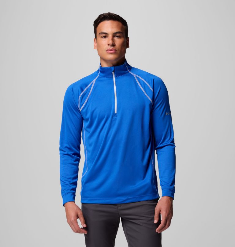 Men's Omni-Heat Range Session Pullover, Color: Azul, image 1