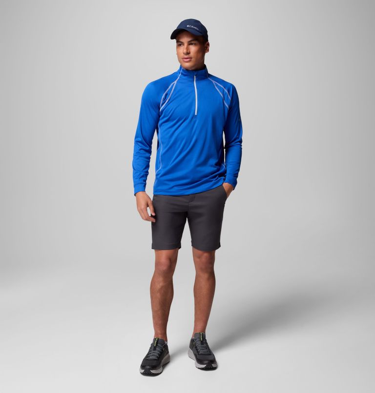 Men's Omni-Heat Range Session Pullover, Color: Azul, image 2