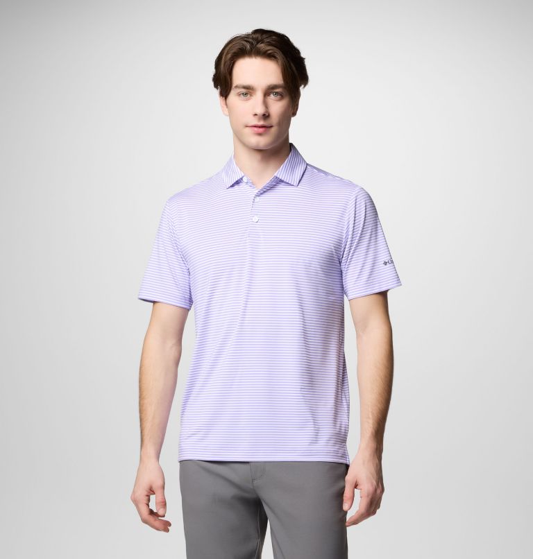 Men's Club Invite Golf Polo, Color: Frosted Purple, image 1