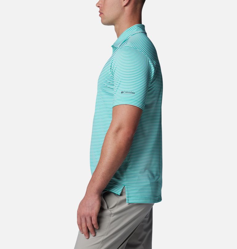 Men's Club Invite Golf Polo, Color: Electric Turquoise, image 3